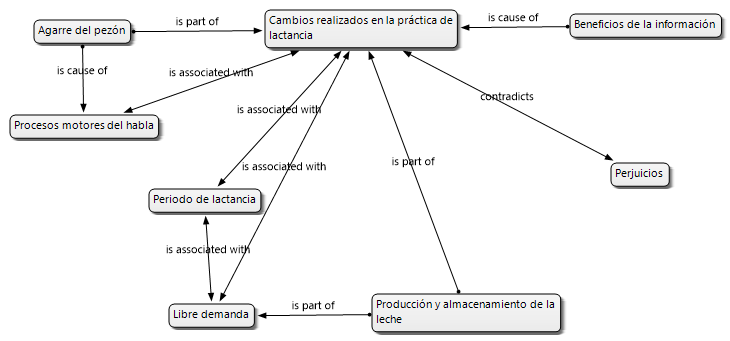 Figura 3. Principales cambios en evidenciados en la PLE en las madres que consultaron información publicada en Instagram