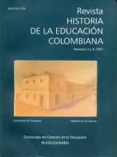 					Ver Vol. 3 Núm. 3 y 4 (2001): Revista Historia de la Educación Colombiana
				