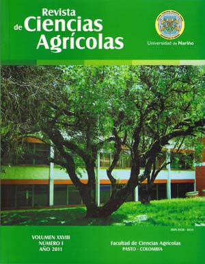 					View Vol. 28 No. 1 (2011): Revista de Ciencias Agrícolas - Primer semestre, Enero - Junio 2011
				