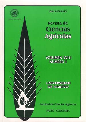 					Visualizar v. 18 n. 1 (2001): Revista de Ciencias Agrícolas - Primer semestre, Enero - Junio 2001
				