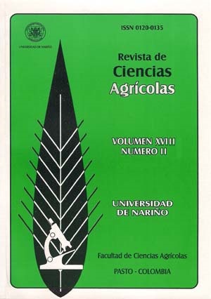 					View Vol. 18 No. 2 (2001): Revista de Ciencias Agrícolas - Segundo semestre, Julio - Diciembre 2001
				