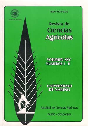					View Vol. 25 No. 1 y 2 (2008): Revista de Ciencias Agrícolas - Primer y segundo semestre, Enero - Diciembre 2008
				