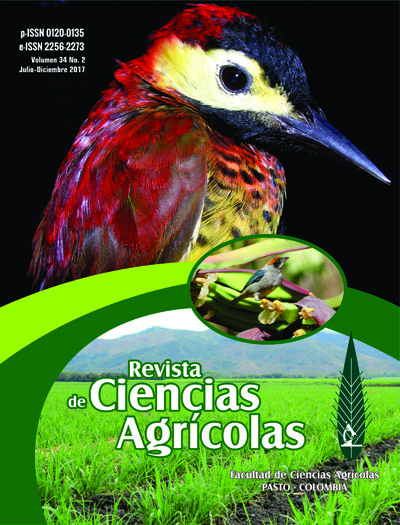 					View Vol. 34 No. 2 (2017): Revista de Ciencias Agrícolas - Segundo semestre, Julio - Diciembre 2017
				