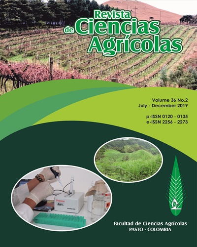 					View Vol. 36 No. 2 (2019): Revista de Ciencias Agrícolas - Second semester, July - December 2019
				