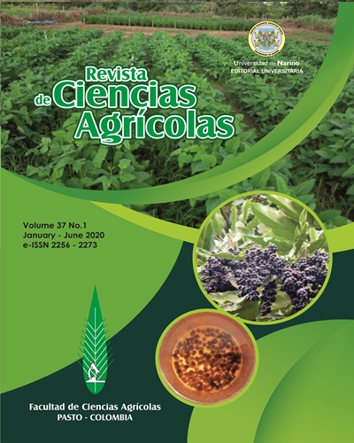					View Vol. 37 No. 1 (2020): Revista de Ciencias Agrícolas - First semester, January - June 2020
				