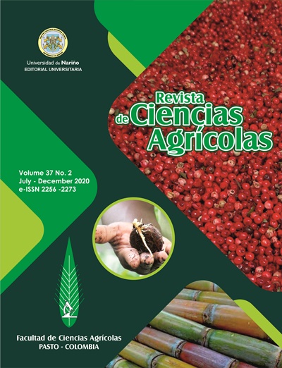 					View Vol. 37 No. 2 (2020): Revista de Ciencias Agrícolas - Second semester, July - December 2020
				