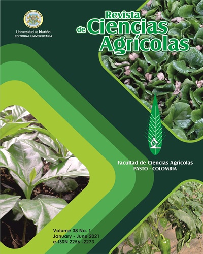 					View Vol. 38 No. 1 (2021): Revista de Ciencias Agrícolas - First semester, January - June 2021
				