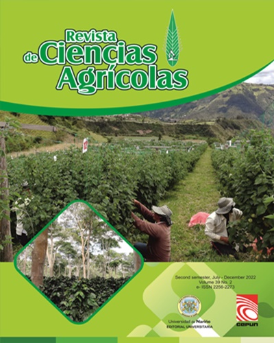 					Visualizar v. 39 n. 2 (2022): Vol 39 No 2 (2022): Pre-printer Revista de Ciencias Agrícolas - Second semester, July - December 2022
				