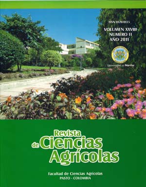 					Visualizar v. 28 n. 2 (2011): Revista de Ciencias Agrícolas - Segundo semestre, Julio - Diciembre 2011
				