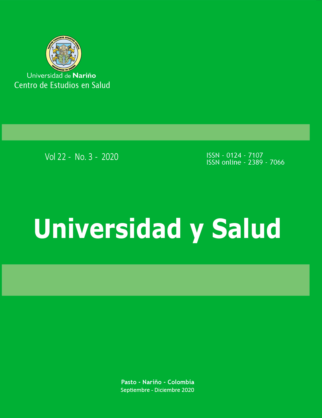 					Visualizar v. 22 n. 3 (2020): UNIVERSIDAD Y SALUD
				
