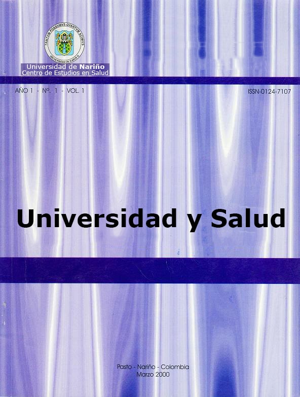 					Ver Vol. 1 Núm. 1 (2000): UNIVERSIDAD Y SALUD
				